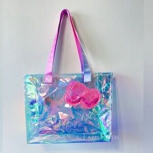 LIMITED EDITION Hello Kitty Café 50th Anniversary See Through Iridescent Tote